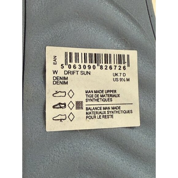 Clarks Cloud Steppers Drift Sun Sandals Womens Blue Denim Slingback Sz 9.5 M NIB - Picture 10 of 11